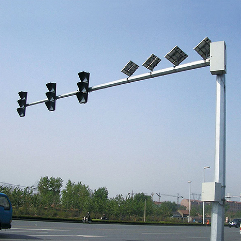 Cantilevered Solar Traffic Lights