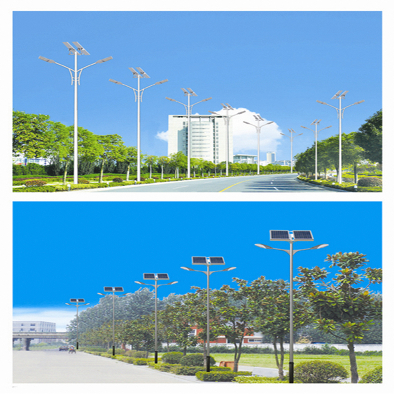 Solar Dual-Arm Streetlight