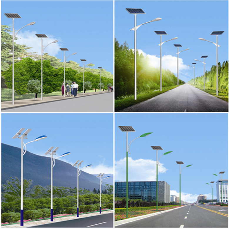 Solar Dual-Arm Streetlight