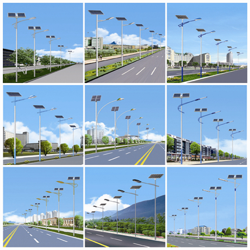 Single-Arm Solar Streetlight