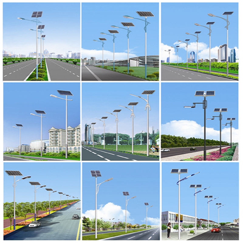 Single-Arm Solar Streetlight