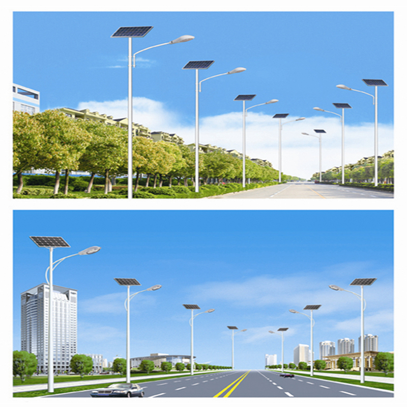 Single-Arm Solar Streetlight