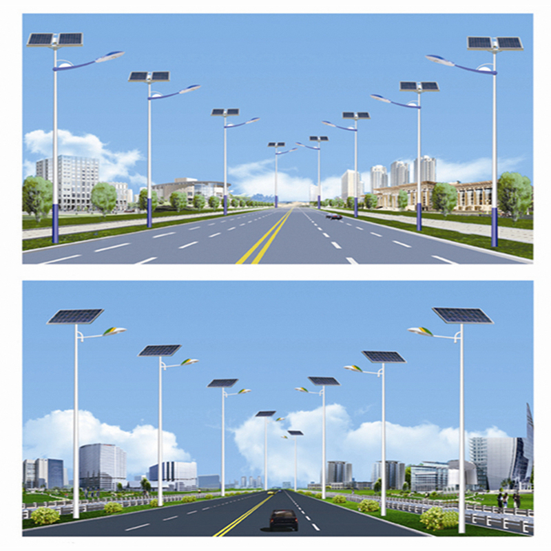 Single-Arm Solar Streetlight