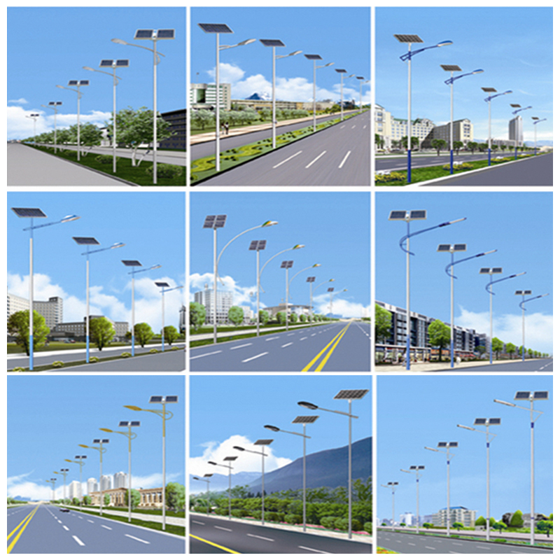 Single-Arm Solar Streetlight