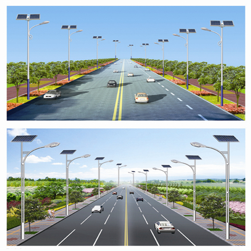 Single-Arm Solar Streetlight