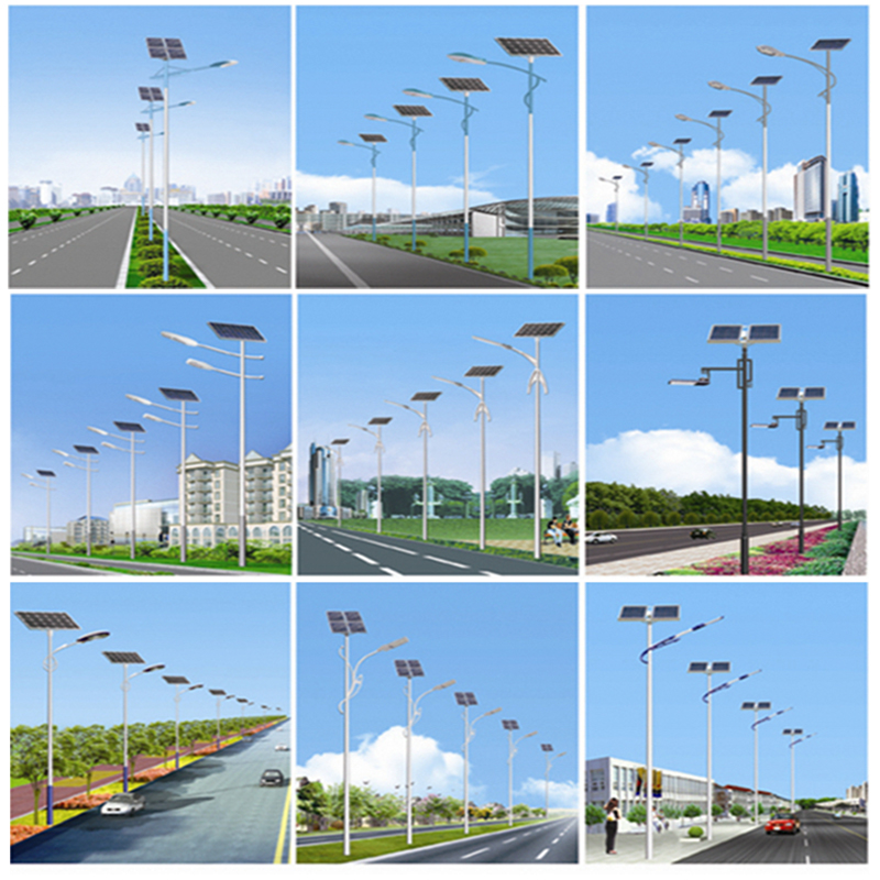 Single-Arm Solar Streetlight