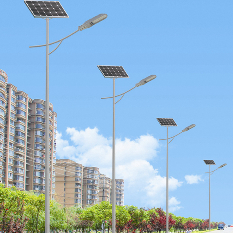 Single-Arm Solar Streetlight