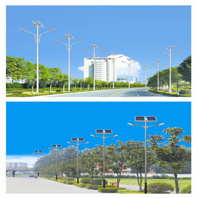 Solar Dual-Arm Streetlight