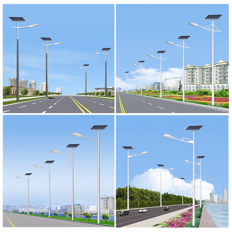 Single-Arm Solar Streetlight