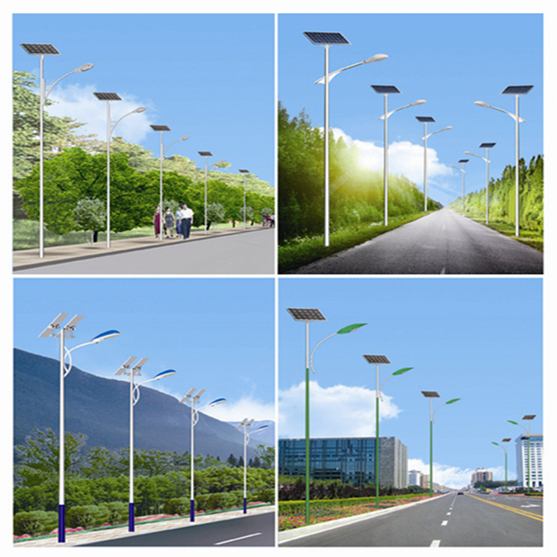Single-Arm Solar Streetlight