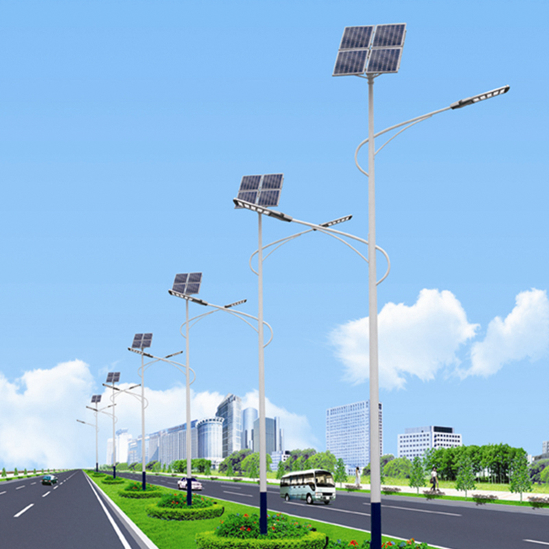 Solar Dual-Arm Streetlight