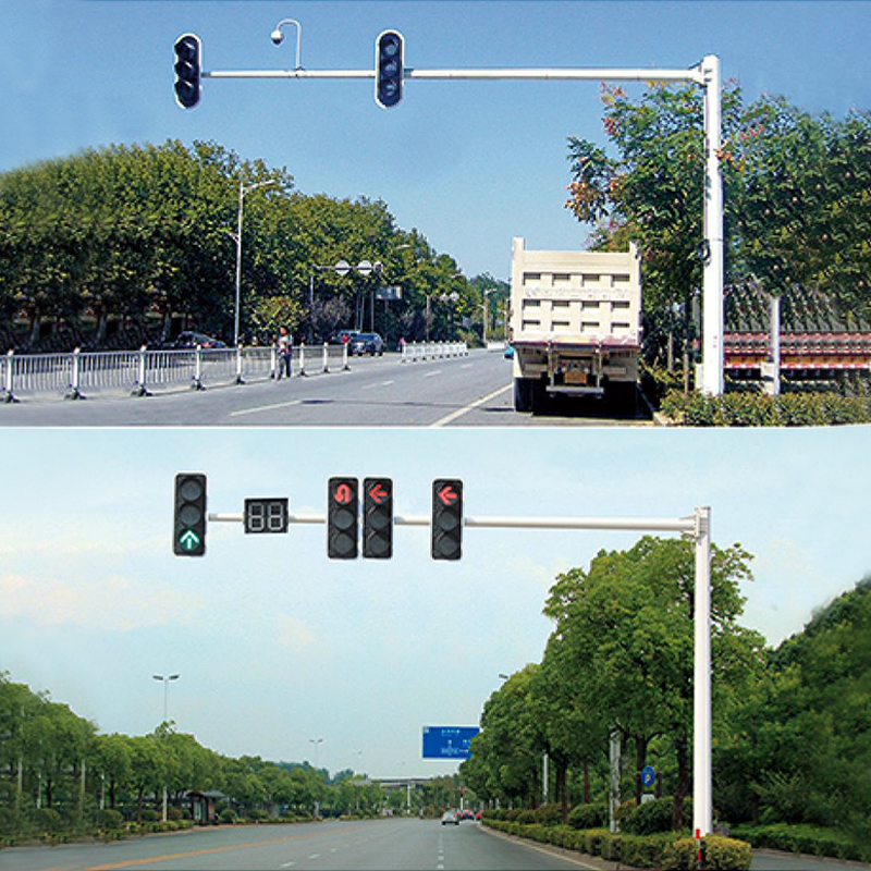 Octagonal Cantilever Traffic Lights
